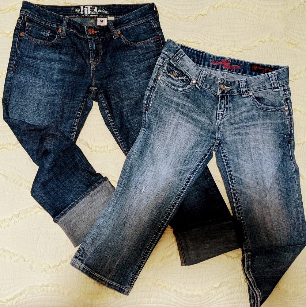Denim Jeans, Cropped, Capri, Bundle,  Size 27